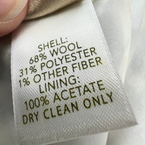 Nordstrom Studio 121 Wool Blend Skirt Womens 8 Black White Houndstooth Straight - Picture 4 of 9